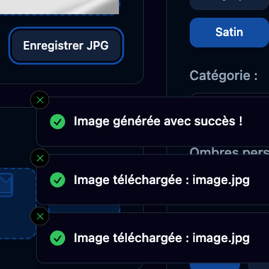 Enregistrez vos visuels
