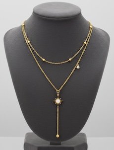 Rendu produit Pixelyz - Pendentif sur support buste